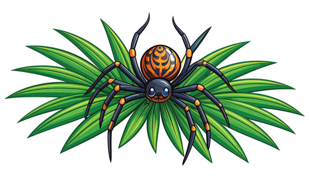 Brown Spider with Black Legs.