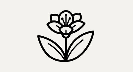 Fototapeta premium Line Art Stethoscope Icon for Medical Diagnosis on Isolated White Background