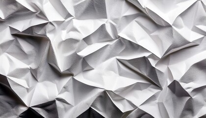 Fototapeta premium crinkled white paper texture