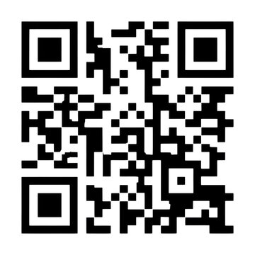 PNG Black QR code illustration