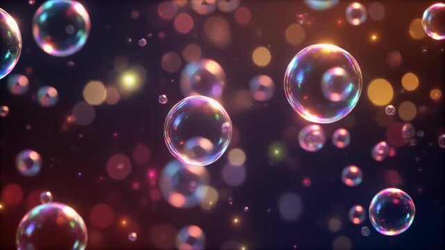Fluorescent microscopic cells in dynamic motion sequence