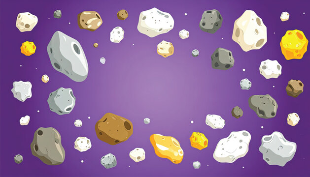 Collection of various colorful rocks.