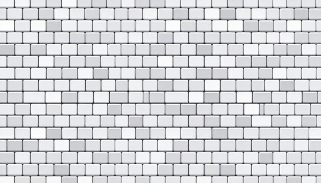 Gray bricks wall closeup texture.