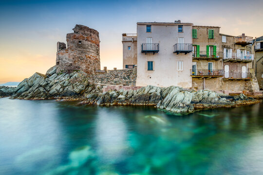 Port d'Erbalunga au coucher du soleil, Cap Corse