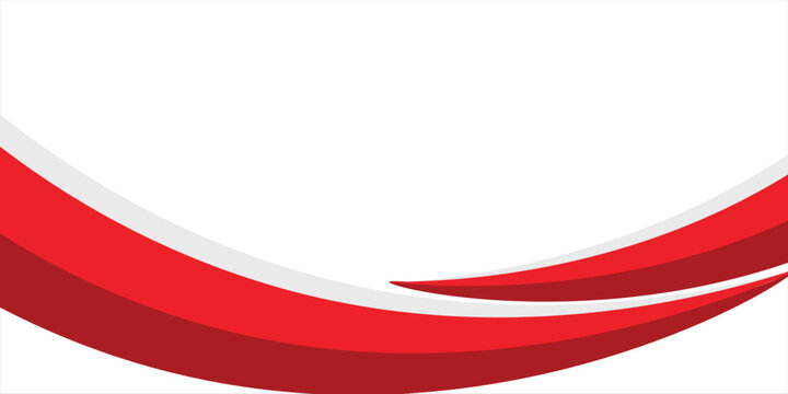 abstract red and blak business banner background with dynamic curves composition