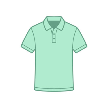 Mint green polo shirt for men.