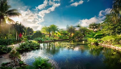 Fototapeta premium botanical garden in miami