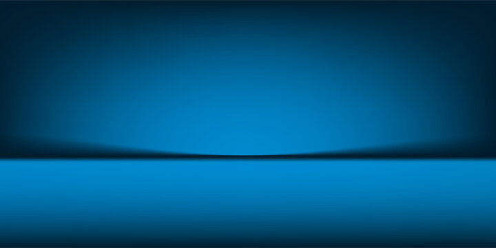 Smooth Dark blue with Black vignette Studio well use as background,business report,digital,website template.