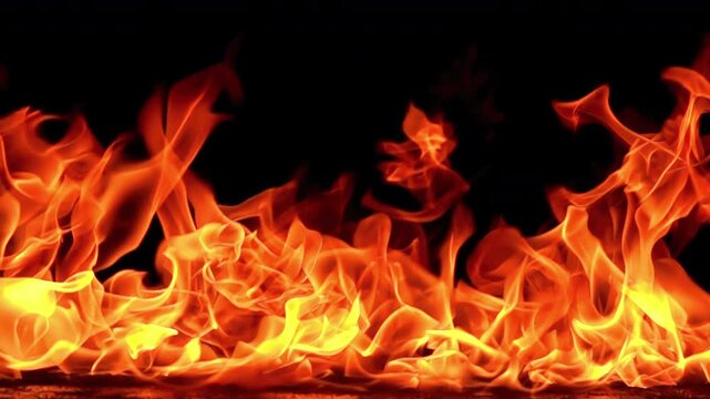 Vibrant Fire Super Slow Motion 1000fps