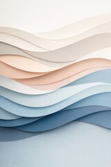 Fototapeta premium Abstract layered wave pattern