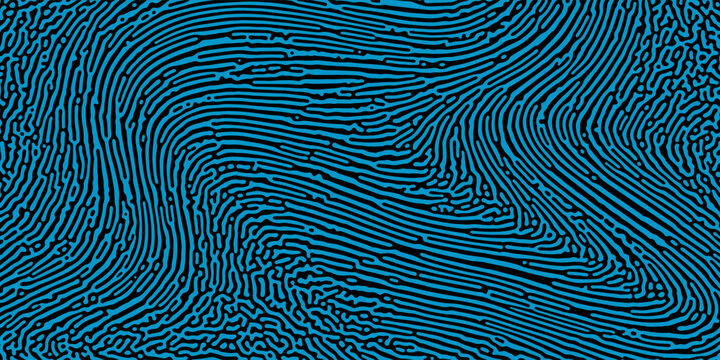 Turing reaction diffusion monochrome seamless pattern with chaotic motion. Overlay template abstract turing organic wallpaper. Natural maze labyrinth, reaction diffusion seamless vector pattern.
