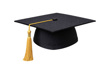 Black graduation cap with png transparent © PNG Studio 99