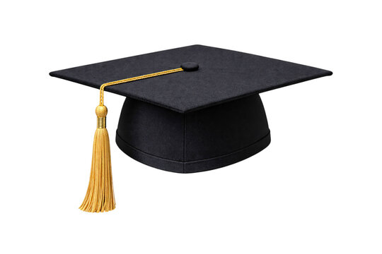 Black graduation cap with png transparent