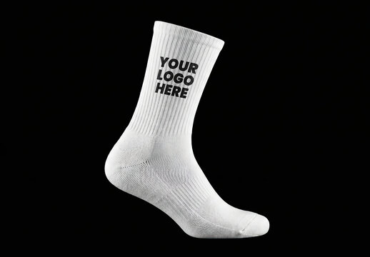 Individual Footwear Sock Logo Brand Mockup