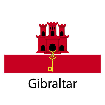 Gibraltar national flag