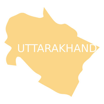 Uttarakhand state map
