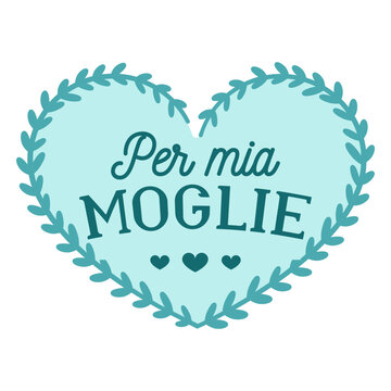 Valentine italian per mio marito badge sticker