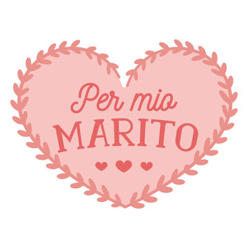 Valentine italian per mio marito badge sticker valentines