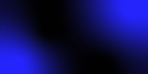 Obraz premium Abstract blue and black gradient background with subtle grainy texture