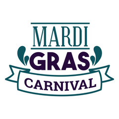 Mardi gras carnival lettering © Vexels