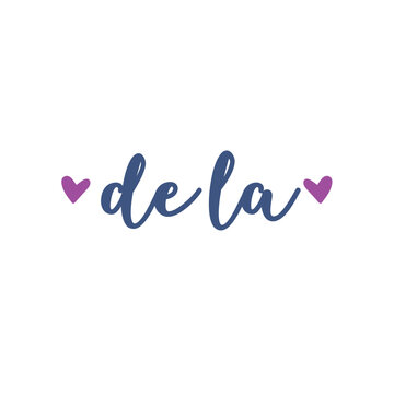 De la spanish heart text sticker