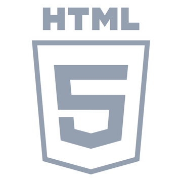 Html programming language flat