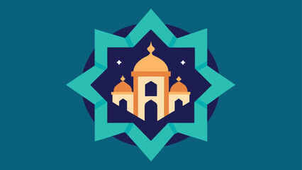 Islamic mosque with star and dark background © ruposhi