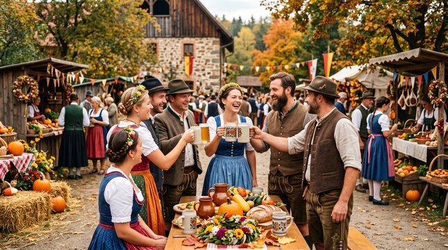 Harvesting gratitude a thanksgiving celebration in a traditional setting