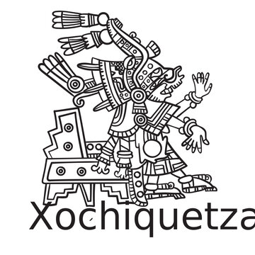 God aztec xochiquetzal