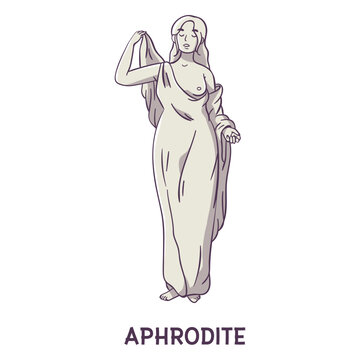 Aphrodite hand drawn gray