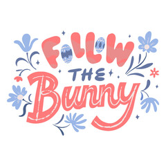 Bunny Easter quote badge © Vexels