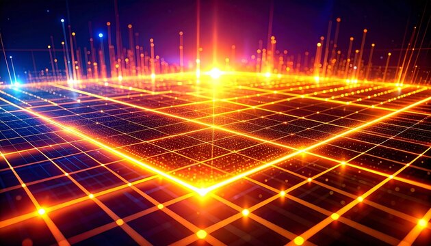 Streaming data, binary data, artificial intelligence concept

