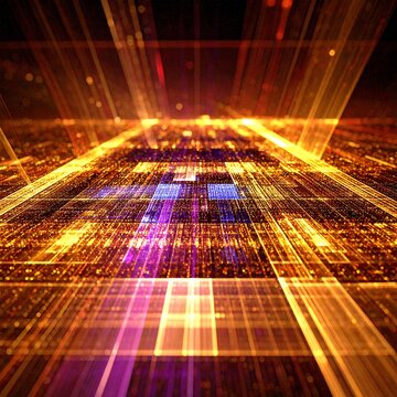 Streaming data, binary data, artificial intelligence concept