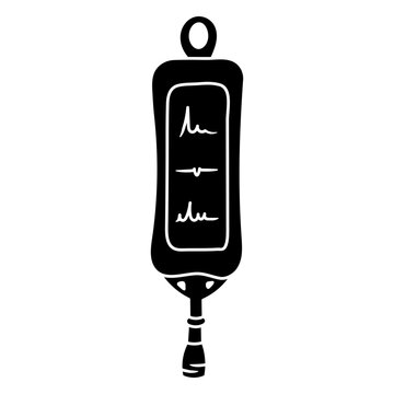 bottle of saline solution