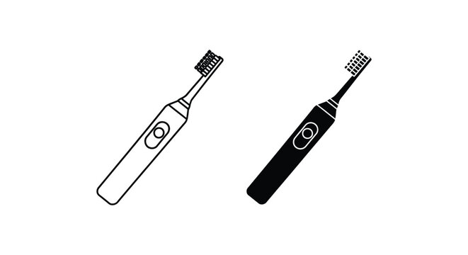 Two electric toothbrushes side by side