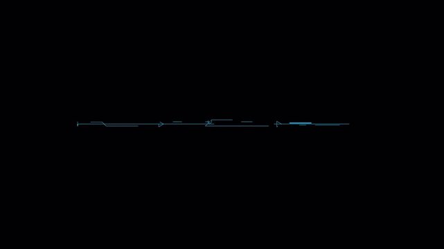 Abstract Glowing Green Digital Data Stream Motion Background.