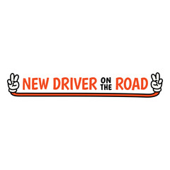 Fototapeta premium New driver on the road