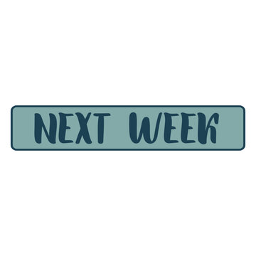 Planner sticker with next week reference