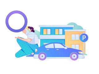 Buy insurance for car flat character vector concept operation illustration  © Lyn Lee