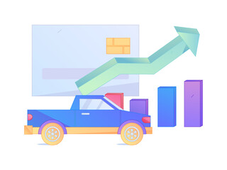 Buy insurance for car flat character vector concept operation illustration  © Lyn Lee
