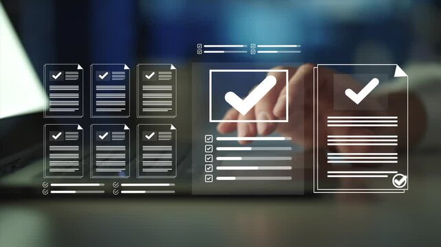 Digital checklist system for document approval, workflow management and quality control