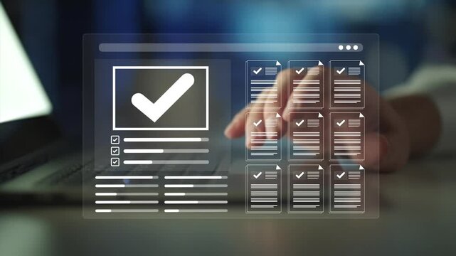 Digital checklist system for document approval, workflow management and quality control