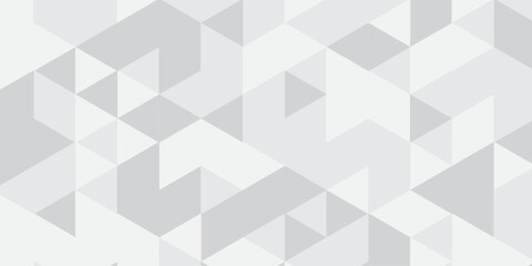 Fototapeta premium Vector polygonal triangle cube design. Seamless pattern low poly wall banner and decoration design. 