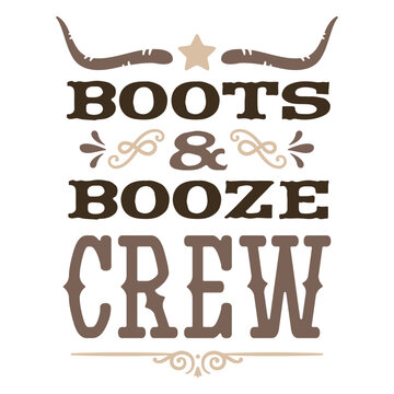 Boots &amp; booze crew logo