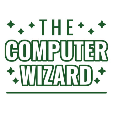 The computer wizard logo