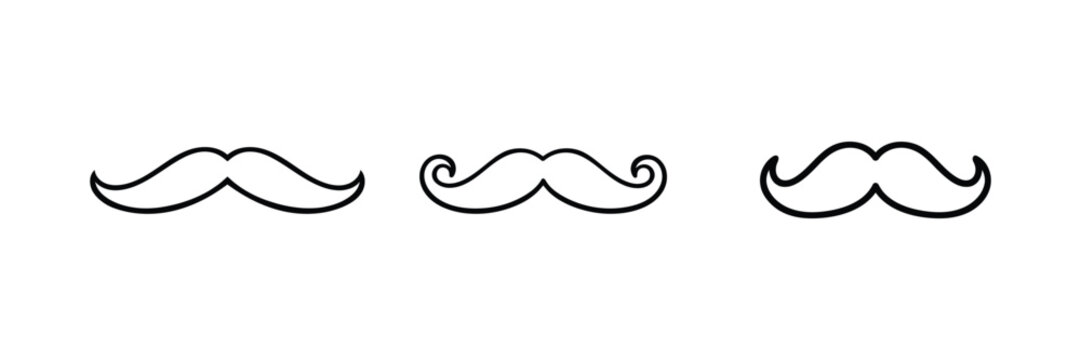 Gentleman Mustache Vector Collection Bundle