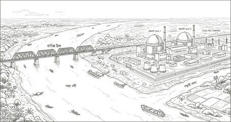 Fototapeta premium city lineart.eps