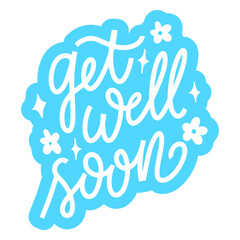Get well soon sticker © Vexels