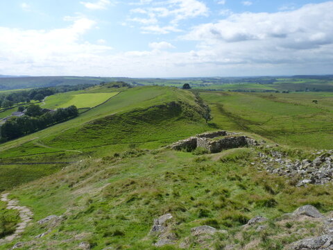 A mile turret on Hadrian's Wall, England