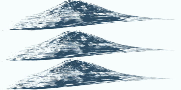 Grunge Paint blue stripe Vector brush Stroke,Grunge hand drawn paint brush. Curved brush stroke vector illustration